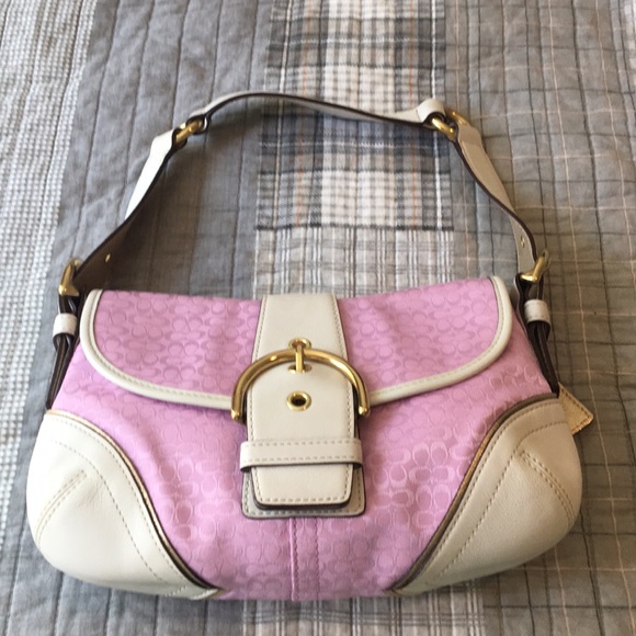 Coach Handbags - Coach Signature C Pink Shoulder Bag